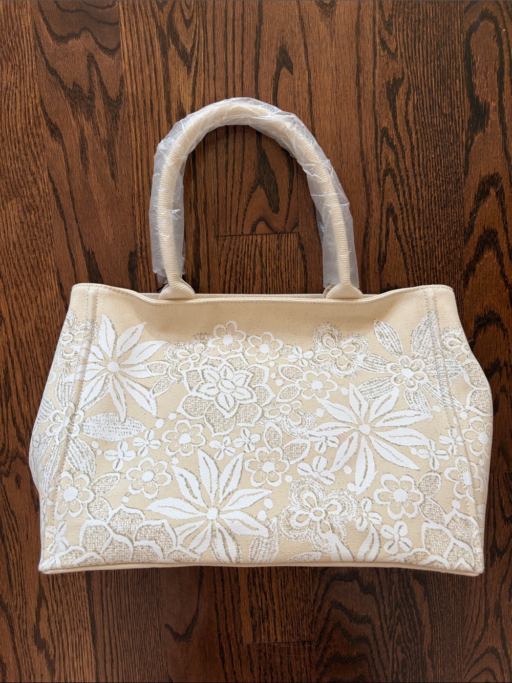 Floral Print Coated Canvas Tote Target x Oscar de la Renta